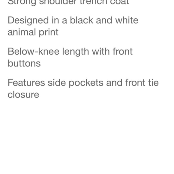 Sergio Hudson x target animal print trench coat  nwt - Picture 11 of 13